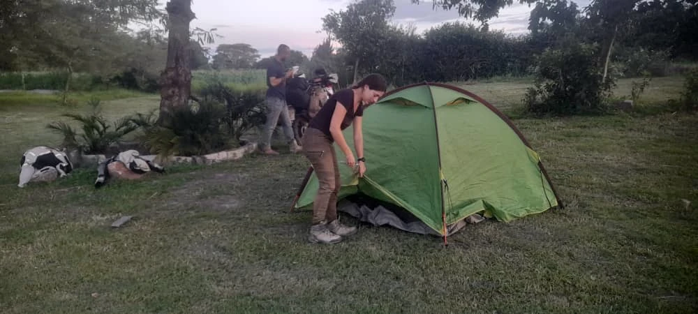 Camping on the lawns